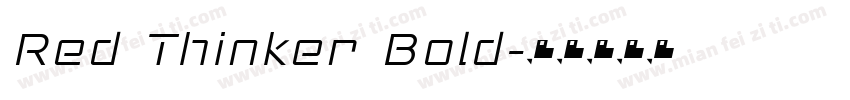 Red Thinker Bold字体转换